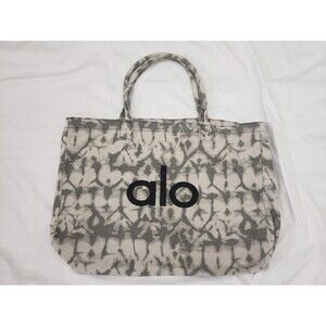 ALO Yoga Iconic Shopper Tote Bag One Size Tie Dye Oversized Lightweight Logo
